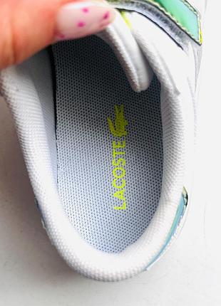 Стильні кросівки lacoste снікерси для дівчинки /оригінал9 фото