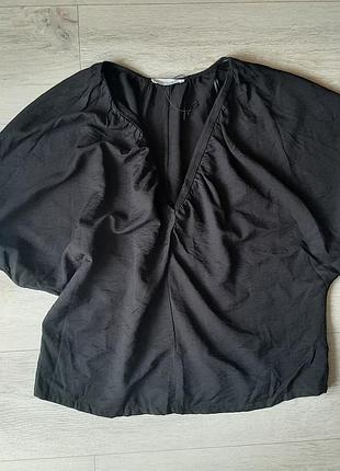 Стильная черная кофточка футболка primark