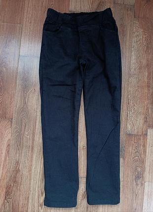 Чорні штани для хлопчика на резинці