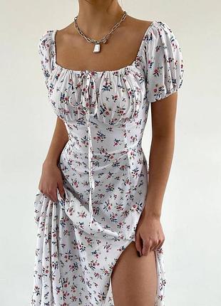 Платье миди с разрезом 🦋лидер продаж 🦋 супер цена