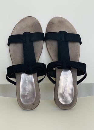 Мʼякі гнучні тапки шльопанці на резинці замшеві tamaris