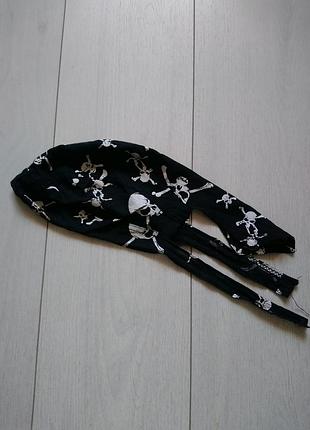 Бандана пиратская с черепами детская