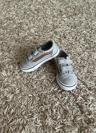 Стильні текстильні кеди vans 24 розміру