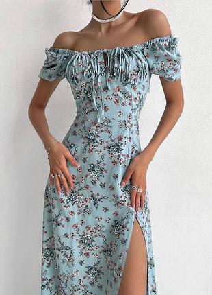 Платье миди с разрезом 🦋лидер продаж 🦋 супер цена