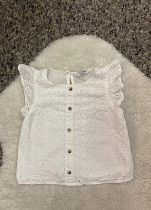 Неймовірна біла блуза для дівчинки 100725