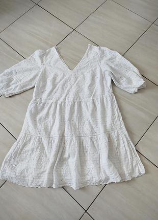 Платье белоснежное прошва на пышные формы