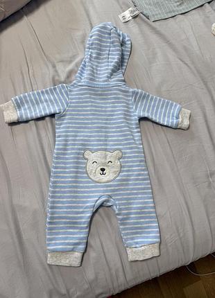 Флісовий чоловічок / ромпер carters 3m 3