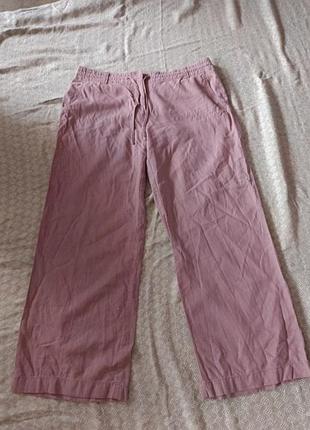 Штани жіночі лляні, вільного крою, l