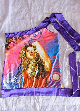 Стильная майка для девушки, с завязками s(42-44) фиолетовый цвет