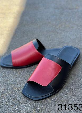 Шльопанці жіночі натуральна шкіра