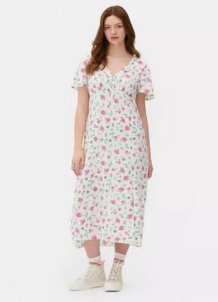 Платье белое нежное в крестьянском стиле