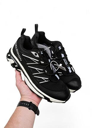 Мужские кроссовки salomon xt-6 expanse черные с белым