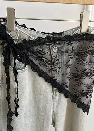 Тренд кружевной платок косынка на талию пластин на голову фатиновый аксессуар на одежду