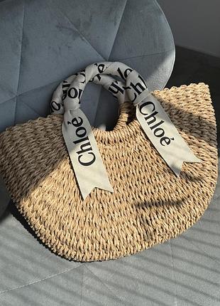 Плетена сумка «chloe»
