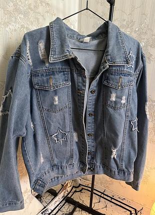 Джинсова куртка джинсовка жіноча