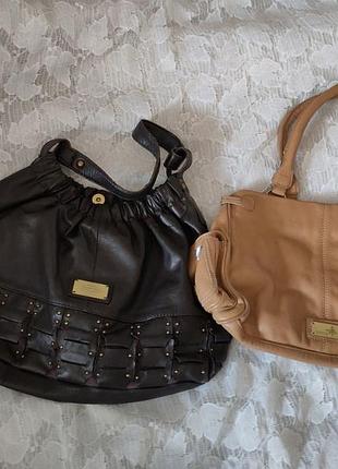 Набор из двух сумок из натуральной кожи butterfly.