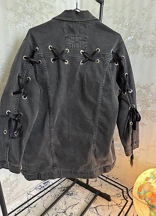 Джинсова куртка подовженна