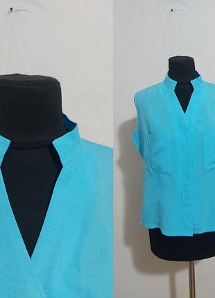 Блуза из смеси лиоцела и льна  m&s collection