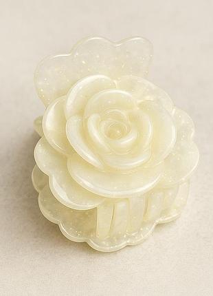 Заколка крабик троянда