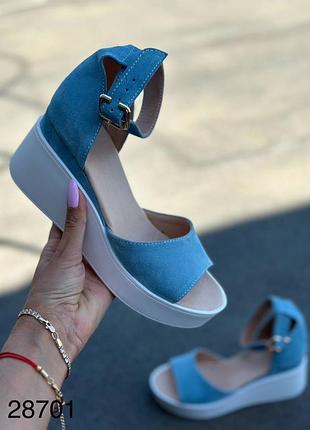 Босоніжки жіночі натуральна замша