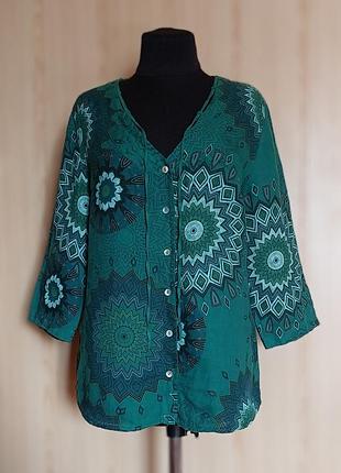 Льняная блуза рубашка new collection итальялия