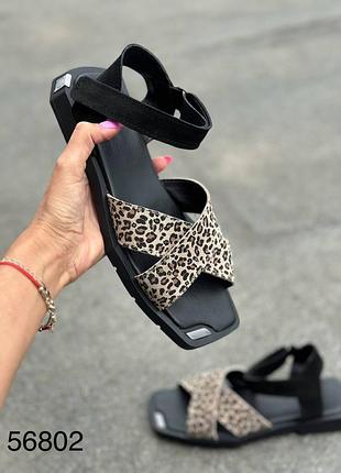 Босоніжки жіночі натуральна замша