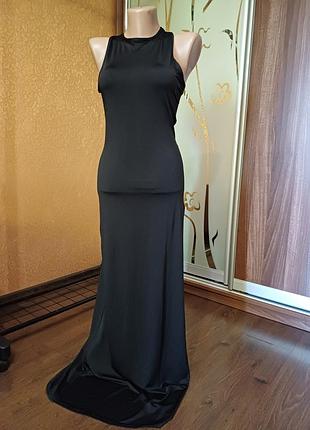 Платье сарафан черного цвета