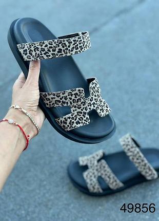 Шльопанці жіночі натуральна замша