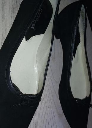 Via vai (нидерланды) удобные замшевые черные туфли 40 р. (26,2см)