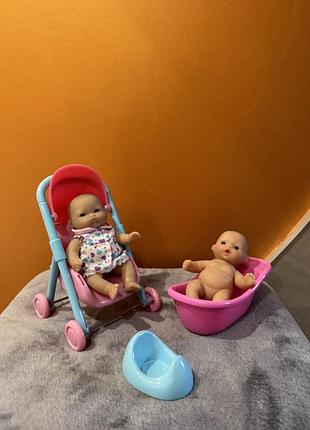 Набір 2 пупсики berenguer 13см з аксесуарами одним лотом