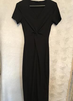 Сукня жіноча довга з коротким рукавом