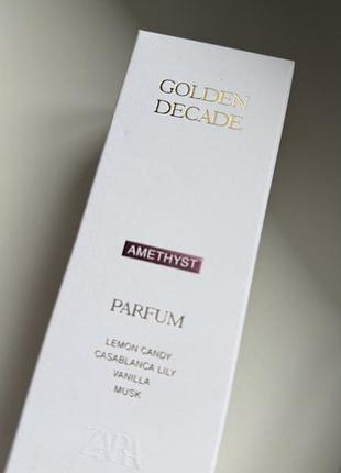 Zara golden decade amethyst