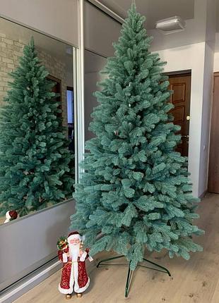 Новогодняя елка литая искусственная ковалевская ель голубая литые иголки 1.5 м, 1.8 м, 2.2 м, 2.5 м