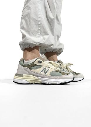 Чоловічі кросівки new balance 993 beige/mint/grey нью беланс