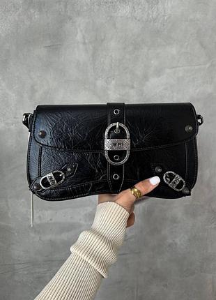 Сумка jw collection jw pei 26x16x6 женская натуральная кожа черный