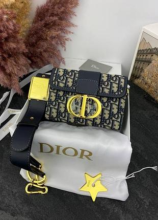 Dior blue/beige 17x13x7 женская сумка кожаная бежевая