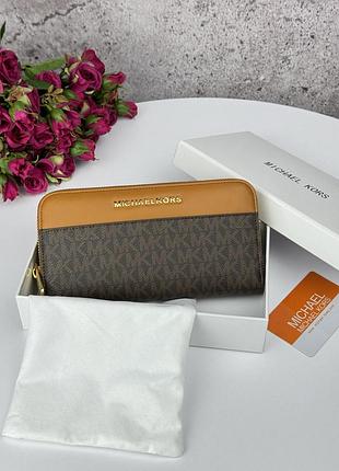 Michael kors женский кошелек кожаный черный