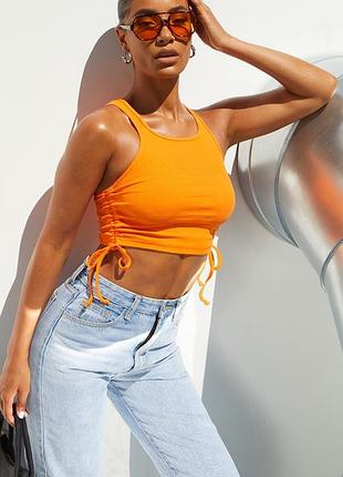 Топ кроп в рубчик