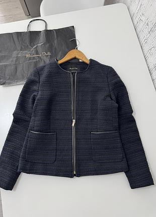 Жіночій твідовий жакет massimo dutti оригінал