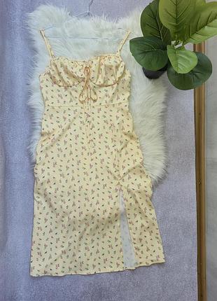 Сатиновое женское платье