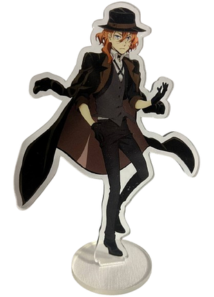 Фигурка акриловая чуя накахара из проза бродячих псов bungou stray dogs 15 см