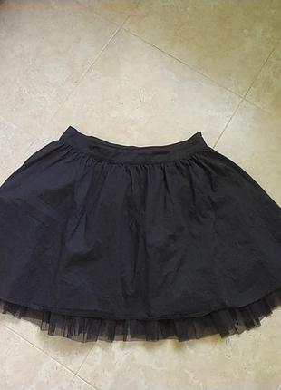 Юбка черная базовая пышная