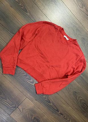 Світшот реглан кофта светр червоний