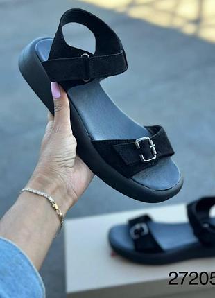 Босоножки женские натуральная замша