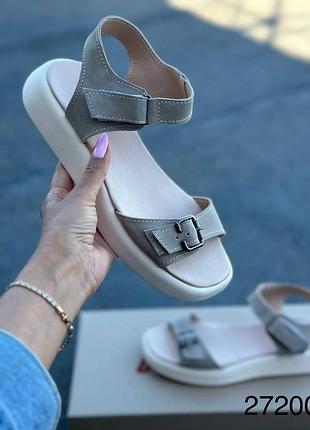 Босоніжки жіночі натуральна замша