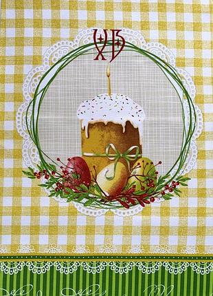 Рушник з великоднім малюнком 47 * 70 см тм "тиротекс"