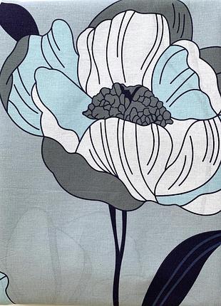 Пододеяльник двуспальный с рисунком цветов, 100% хлопок тм "тиротекс"