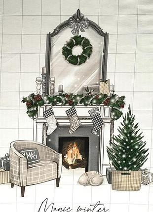 Полотенце с новогодним рисунком 40 * 70 см, тм "тиротекс"