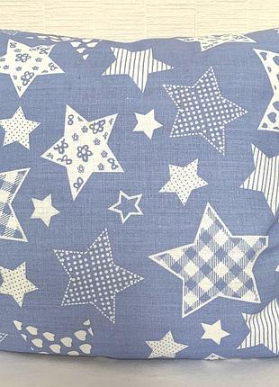 Наволочка 40 * 40 см с звёздочками, 100% хлопок