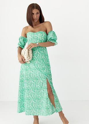 Сукня-бюстьє з квітковим принтом